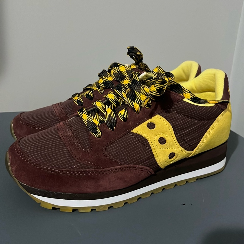Saucony Women's Shoes in Maroon and Yellow
